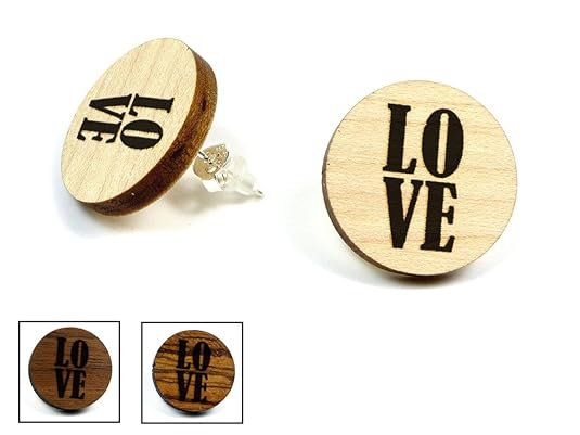 NaturSchatulle Holzohrringe Gravur Motive I Holzschmuck Holz Ohrringe 925 Sterling Silber I natürliche Ohrschmuck Ohrstecker 