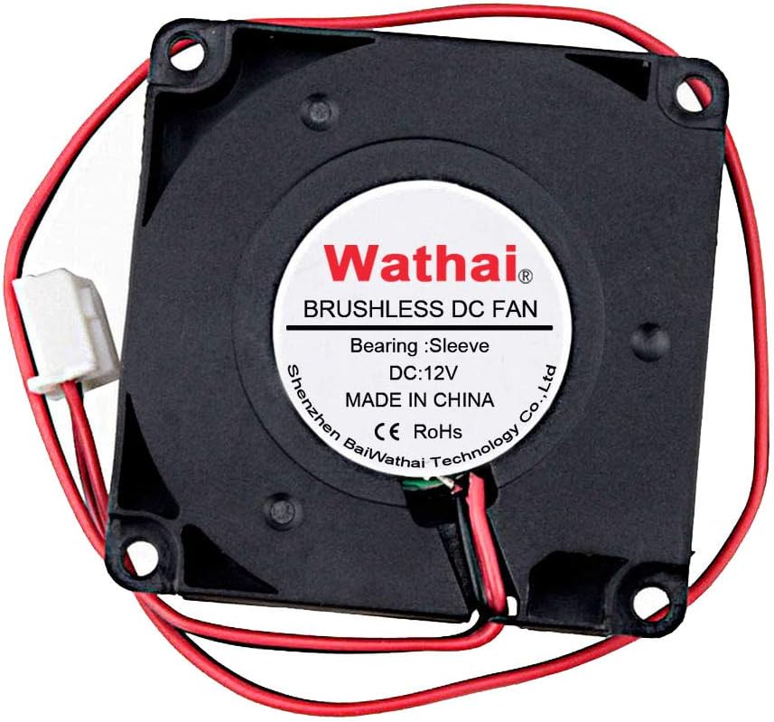 2Packs Wathai DC Blower Fan 4010 Radial Cooling Fan 5V 2 Pin DC 40mm x