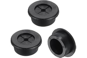 uxcell 3 Pcs Cable Cord Grommet, 1" Inch (25mm) Desk Grommet Flexible Rubber Grommets Wire Hole Cover Pass Through for Office