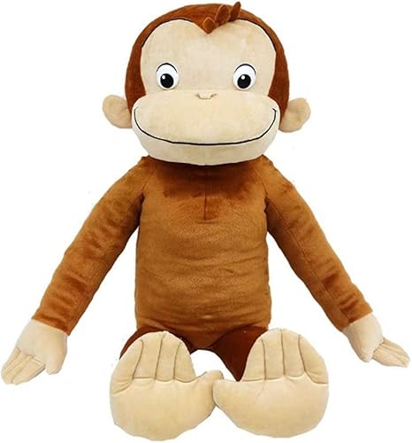 Amazon Nhk おさるのジョージ ジョージ ジャンボ ぬいぐるみ 座高80cm おもちゃ おもちゃ