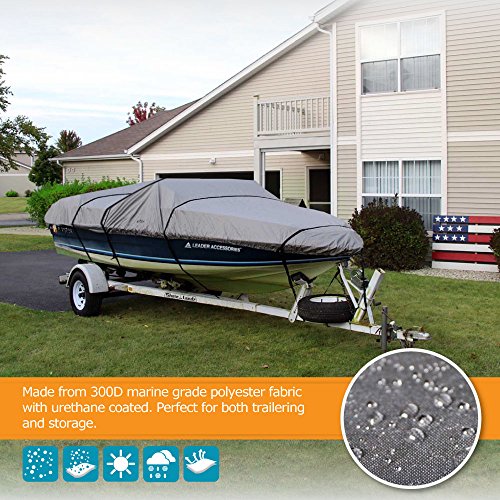 Leader-Accessories-300D-Polyester-5-Colors-Waterproof-Trailerable-Runabout-Boat-Cover-Fit-V-hull-Tri-hull-Fishing-Ski-Pro-style-Bass-Boats-Full-Size