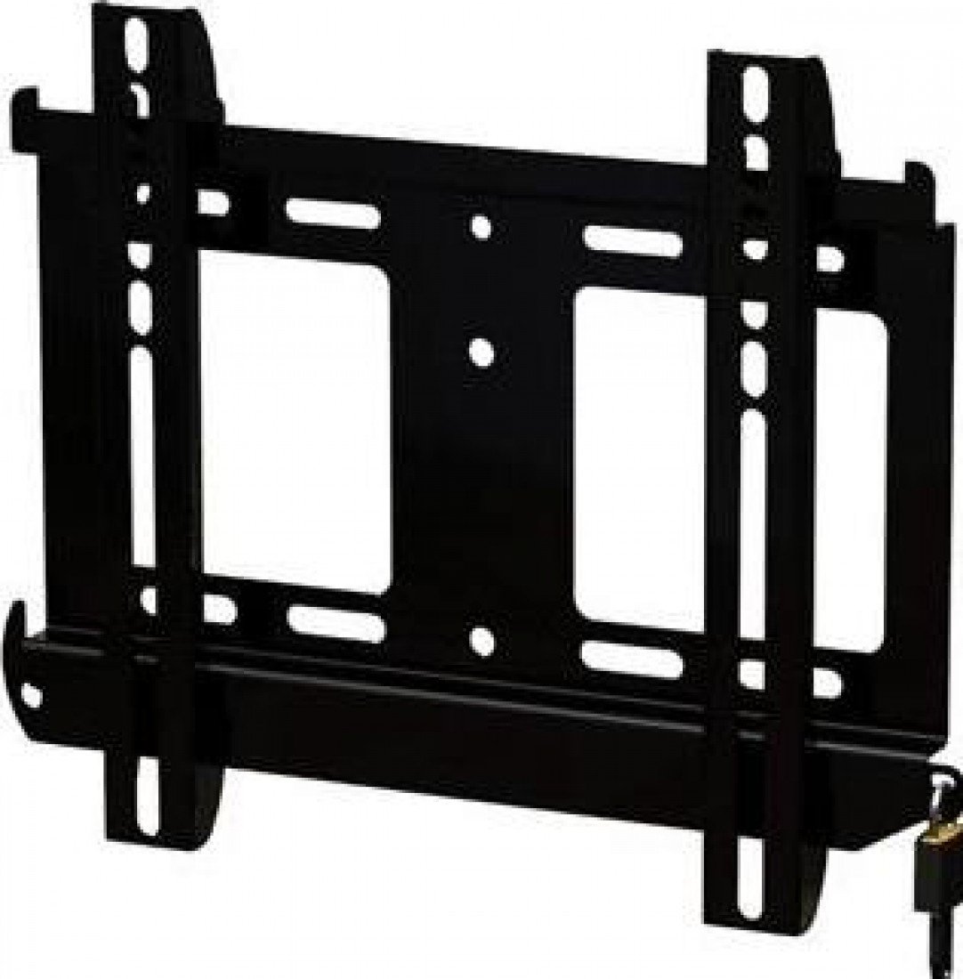 Peerless Flat-to-Wall Security Locking Mount for 22-40-Inch Display - Black