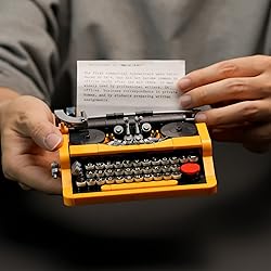 ENJBRICK Typewriter Building Set Compatible with
