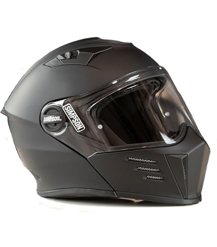 Simpson Helmets M59M3 Mod Bandit DOT/ECE certification Medium Flat Black : Automotive