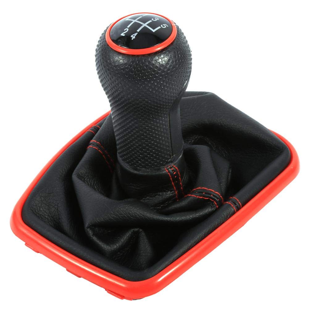 Keenso 5 Speed Gear Shift Knob, Manual Gear Gaitor Boot Compatible with Mk4 1999-2004mk4 shift knob