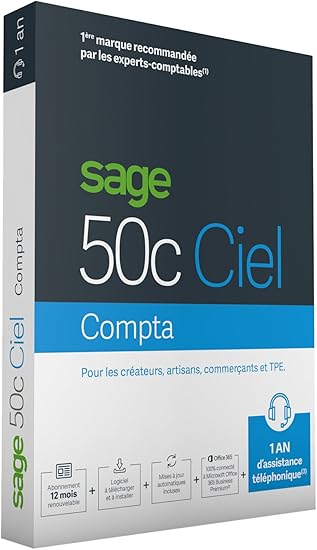 Sage 50c Compta 1 An D Assistance Amazon Fr Logiciels