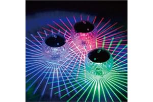 Uonlytech Solar Powered Water Float Light Pond Floating Light Magic Ball Light Garden Decoration Light Pool Light (Colorful Light)