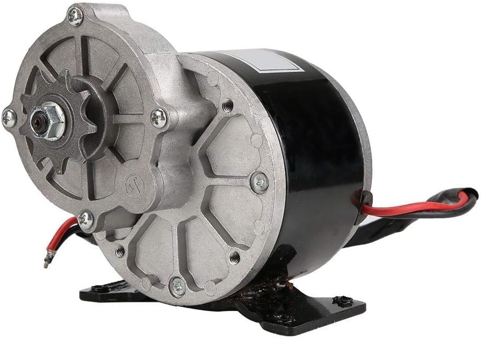 Alomejor 12V 250W Gear Reduction Motor Electric Scooter DC Brushed Motors with 9 Tooth Sprocket