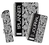 HARDCOVER Fashion Daily Planner Set - Includes 14 Month 2017 Calendar Year (5.5
