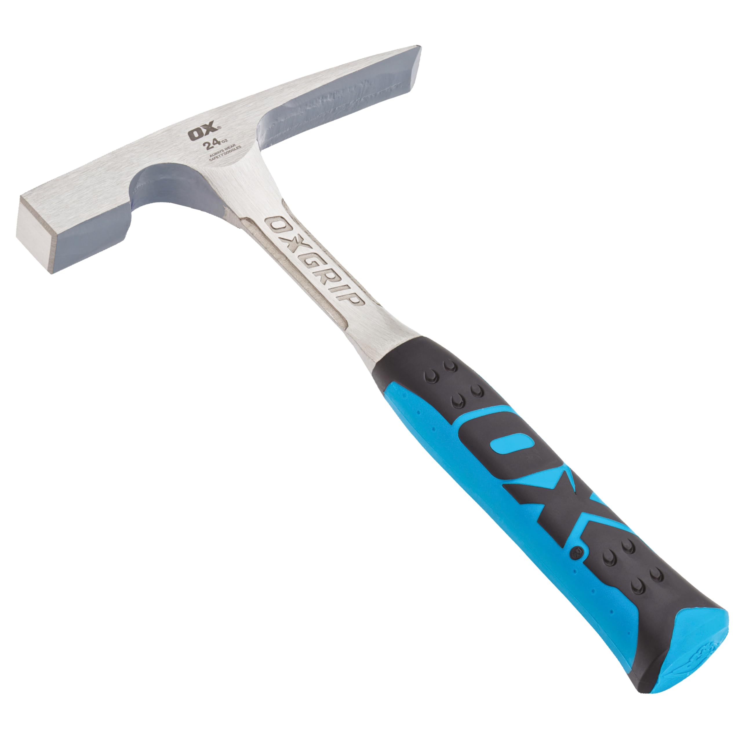 OX 24Oz Pro 1-Piece Steel Non-Slip Brick Hammer OX-P082424