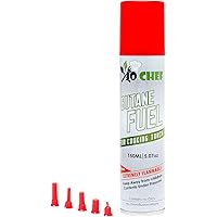 Jo Chef Butane Fuel Refill, 150 ml 5.07 oz, Lighter Butane Fuel Canister, Butane Gas Refill for Kitchen Torch, Lighter, Brûlé