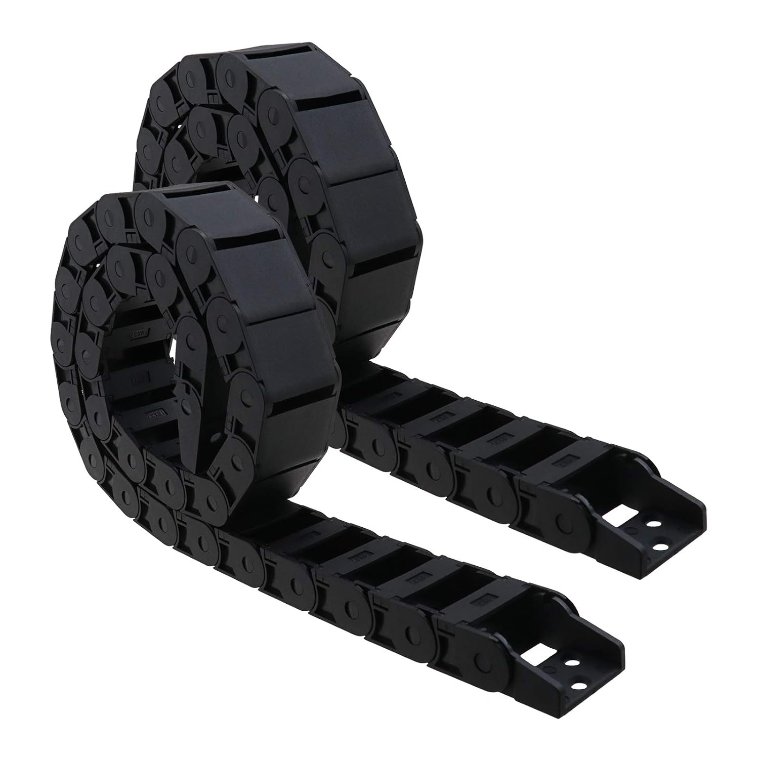 2pcs Chaînes de Traction en Nylon Semi-fermé Câble Fil Transporteur ...