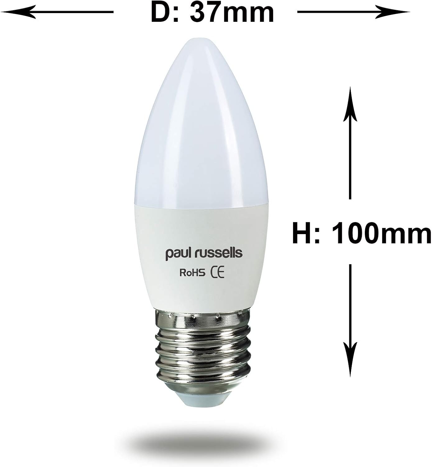 paul russells LED Light Edison Screw E27, 60watt Equivalent, 6.5W 806LM LED Bulbs, 6500K Bright Daylight - Image 4