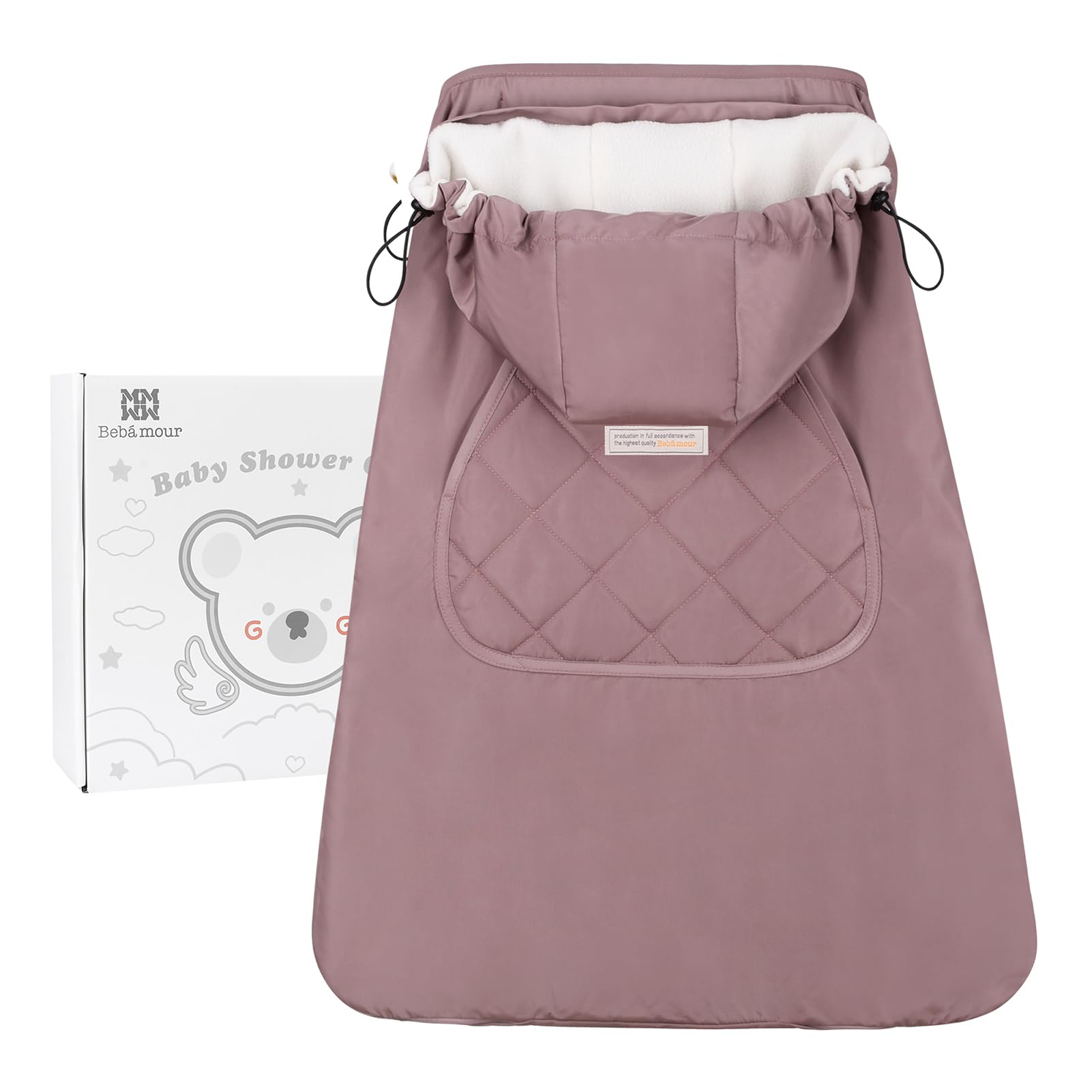 Bebear Winter Cover for Baby Carrier Warm Universal Hoodie Baby Carrier Cover for All Seasons