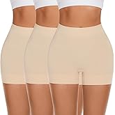 FRESBEIT Slip Shorts for Women Under Dress,Boyshorts Panties Anti Chafing Boyshorts Smooth Shapewear Shorts