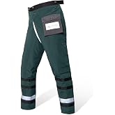 YARDMARIS Technical Wrap Chainsaw Chaps by UL Class A, Army Green | 8 Layers Chainsaw Pants for Men Women