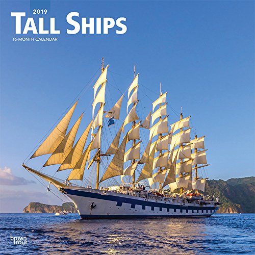 Tall Ships 2019 12 x 12 Inch Monthly Square Wall Calendar, Boat Sailing (Multilingual Edition)