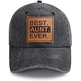 Best Dad Mom Uncle Aunt Husband Wife Grandpa Grandma Papa Teacher Ever Hat, Adjustable Leather Patch Baseball Cap