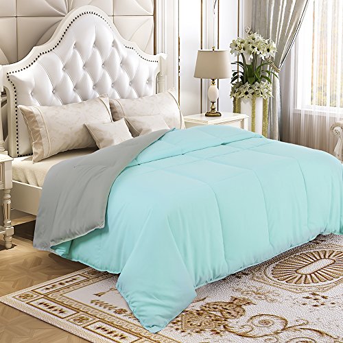 YGJT Comforter Set Queen Twin Reversible Down Alternative Comforter Duvet Insert Quilt with Corner Duvet Tabs for Spring Summer Autumn Lightweight Washable Queen 90 x 90 inch