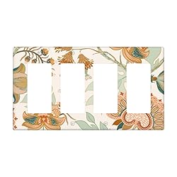 Colorful Paisley Pattern Quad Rocker Light Switch