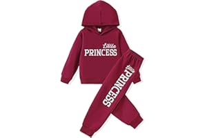 LKALPSQ Toddler Girls Pant Set Warm Hoodie Long Sleeve Winter Outfits Sweatsuits Girls' Clothing Sets 2 Piece