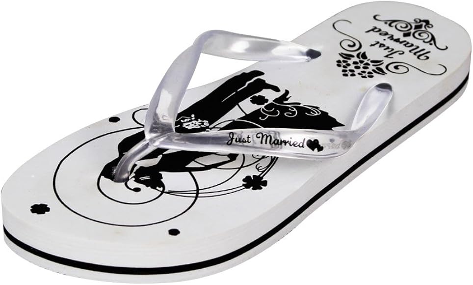 bride groom flip flops