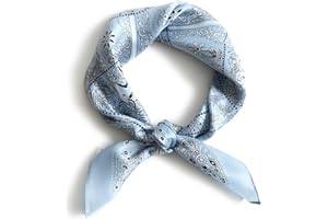 MEISEE 100% Mulberry Silk Scarfs Small Square Scarf 21" x 21" Neck Scarf Breathable Lightweight for Women Gift Packed