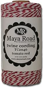 Maya Road Baker's Twine Cording, Tomato Red