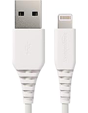 AmazonBasics Lightning auf USB A Kabel, Apple MFi Zertifiziert - Weiß, 0,9 m, 1er Pack