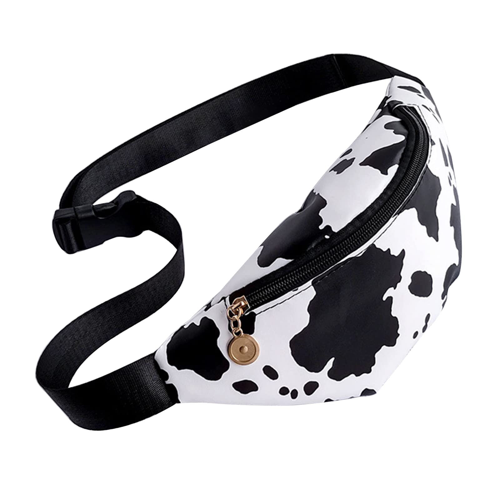 MHwan Bum Bag, Waterproof PU Leather Bumbags for Ladies Men, Versatile Cow Fanny Pack for Women, Fine Texture and Layered Kids Bumbags, Suitable for Outings, Travel, Hiking, Fitness, Cycling, Camping