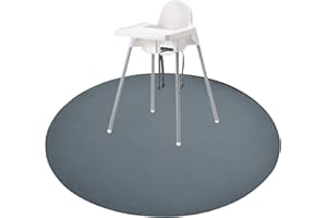 Splat Mat for Under High Chair/Arts/Crafts, WOMUMON Baby Washable Spill Mat Waterproof Anti-Slip Floor Protector Splash Mat, Messy Mat and Table Cloth