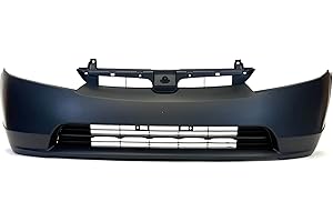 FitParts Compatible With Front Bumper Cover 2006-2008 Honda Civic DX EX-L GX Hybrid LX EXS LXS 1.8. New, Primed and Ready for Paint. With Fog Light Holes. HO1000239 04711SNEA90ZZ 2007