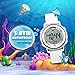 Bo Yi Kids Outdoor Sports Children's Waterproof Wrist Dress Watch With LED Digital Alarm Stopwatch Lightweight Silicone for Boy Girl - White