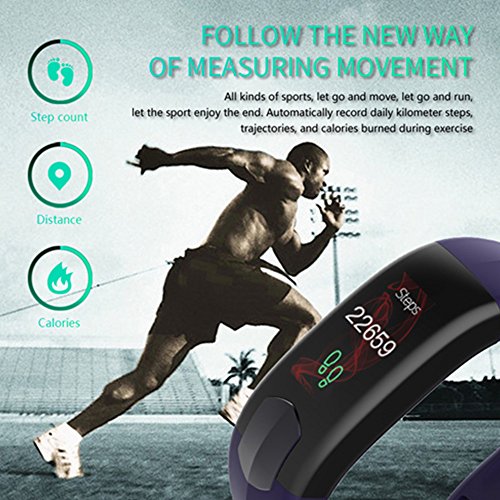 image for TechCode Fitness Tracker HR, Smart Activity Tracker with Heart Rate Mo