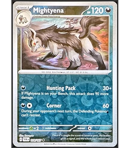 Amazon.com: Pokemon - Mightyena (54/119) - XY Phantom Forces