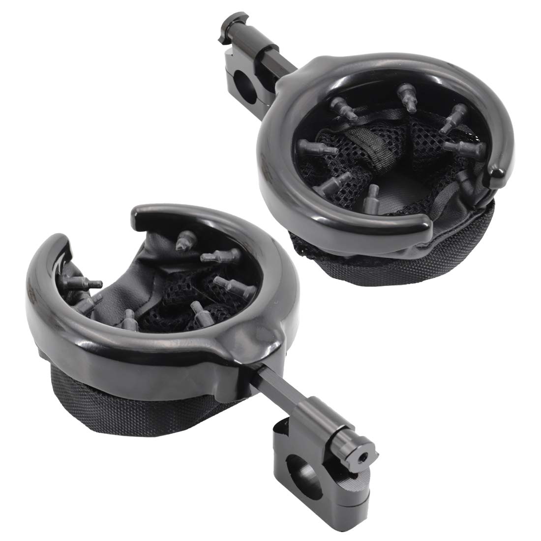 22 mm Black GDAUTO Motorcycle Handlebar Cup Holder 7/8 Metal Drink