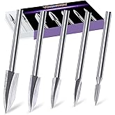 Wood Carving Tools Compatible with Dremel Rotary Tool, 5 PCS Carving Drill Bit Wood Crafts Grinding Woodworking Tool with 1/8