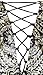 Angel-fashions Women's Sleeveless V-Neck Sequins Lace Up Patterned Prom Dress