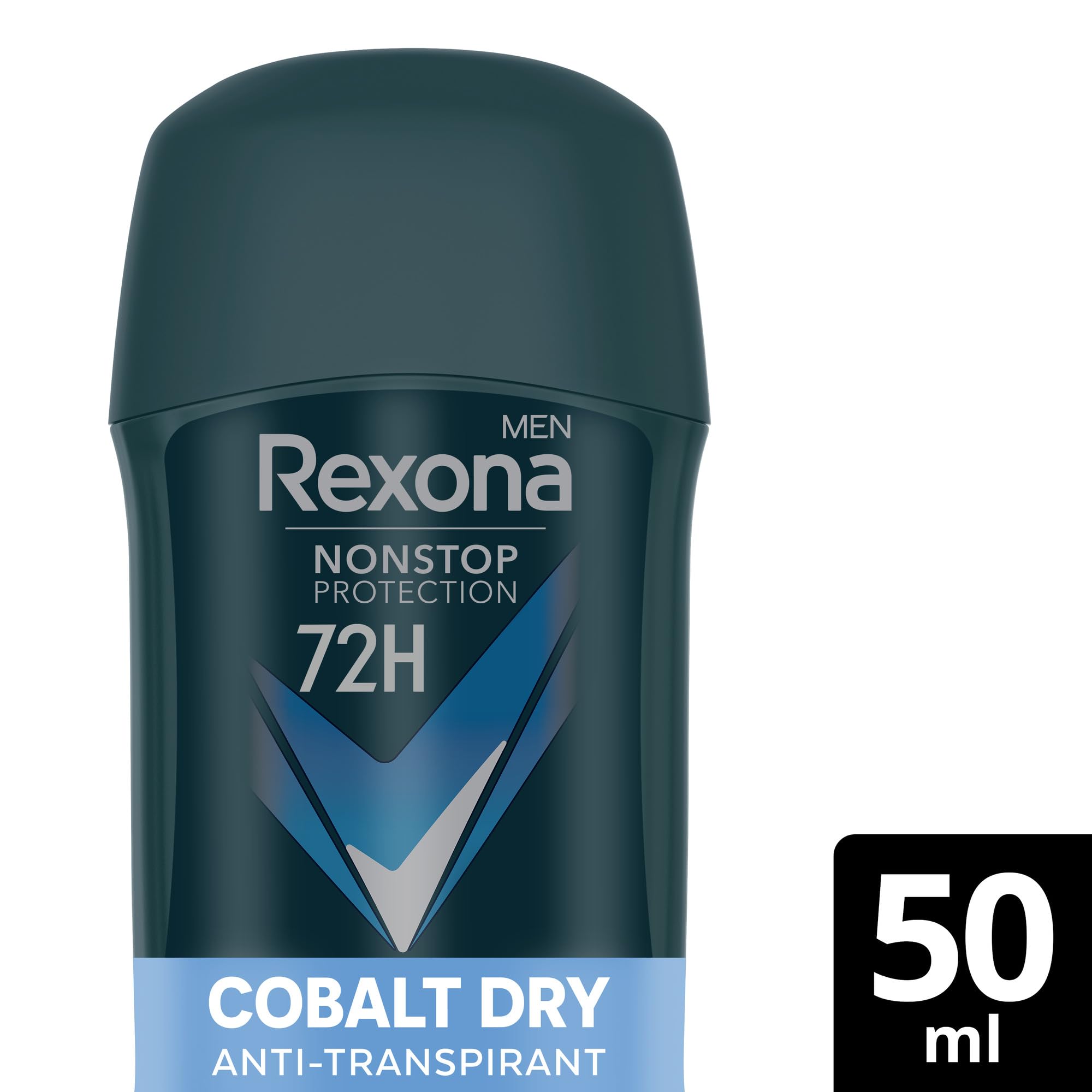Rexona Men Nonstop Protection Deo Stick Cobalt Dry Anti Transpirant mit 72 Stunden Schutz vor Schweiß und Körpergeruch 50 ml 2