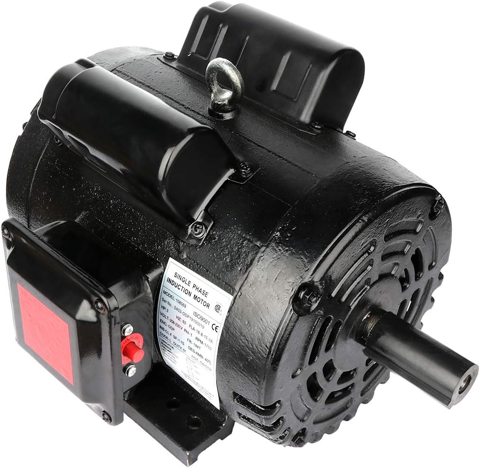 3HP Air Compressor Electric Motor 60 HZ 1750 RPM, Single Phase, 184T