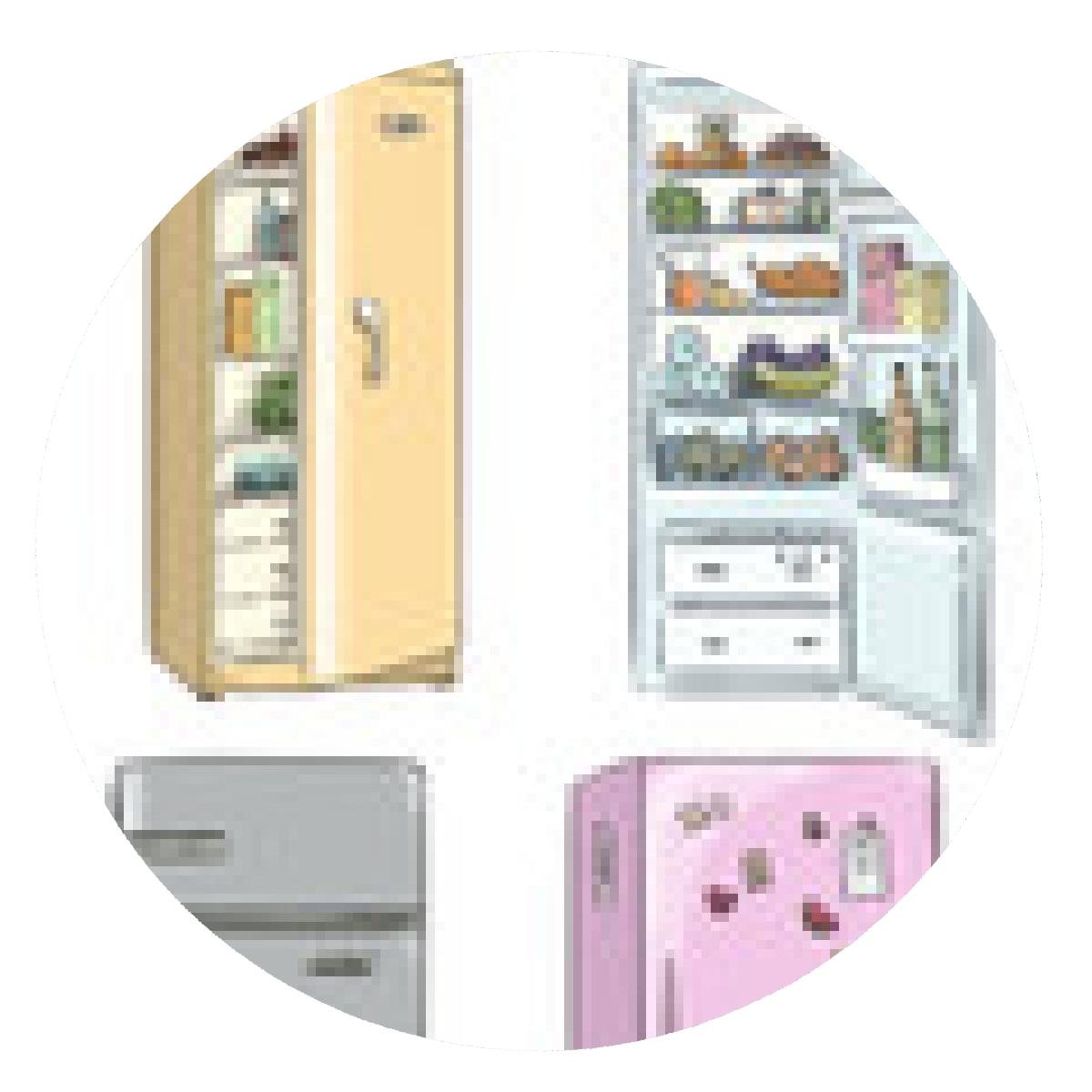 alfombrilla de ratón cuatro frigoríficos de dibujos animados ...