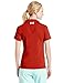 adidas Golf Women's Puremotion Jersey Polo, University Red/Black, X-Small