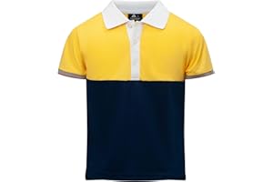 DEKOMERE Boys Polo Shirt Short Sleeve Stylish Moisture Wicking UPF 30+ Performance Golf Shirts School Uniforms