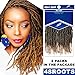 2 Packs Passion Spring Twists Synthetic Crochet Hair Extensions 12 inch 24 strands/pack Ombre Crochet Twist Braids Fiber Fluffy Curly Twist Braiding Hair Bulk (T1B/27#)