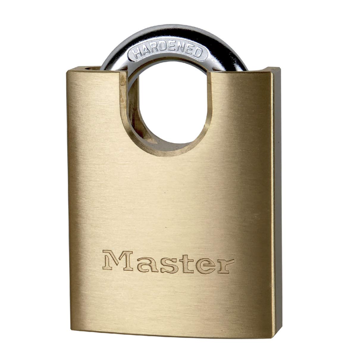 Master Lock 2250EURD Key Padlock with Closed Shackle, Gold, 9,2 x 5 x 1,7 cm