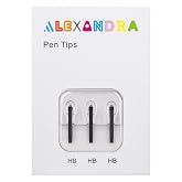 Alexandra Original Surface Pen Tips Replacement (3 &times; HB, Default Tip) for 2017 Microsoft Surface Pen(Model 1776), Surface Pro 4 Pen