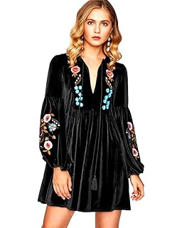 bohemian velvet dress