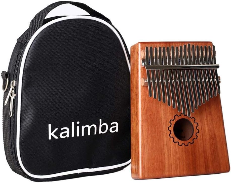 17-key Kalimba Anti-rust Thumb Piano Christmas Pattern Design Delicate Musical Instrument Traditional Musician Christmas Gift, gear