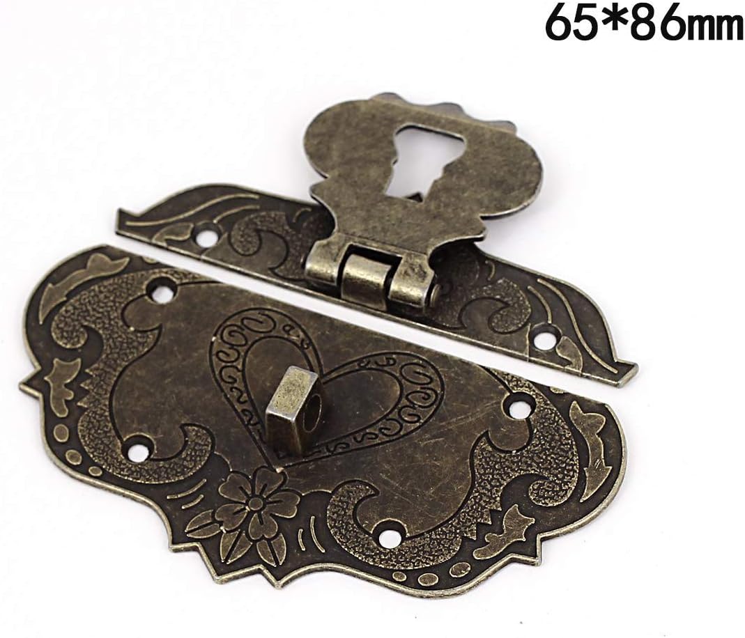 DGBRSM Lot De 4 Loquets Noirs Antiques Pour Boîte à Bijoux