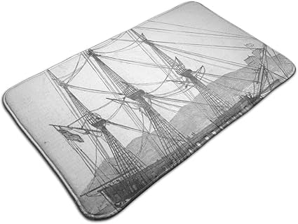 SESILY Barco de Dibujos Animados Alfombrilla de Puerta Alfombrilla de